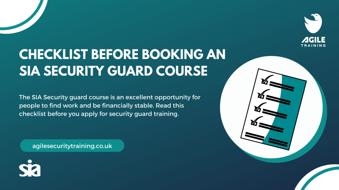 Checklist Before Booking An SIA Security Guard Course