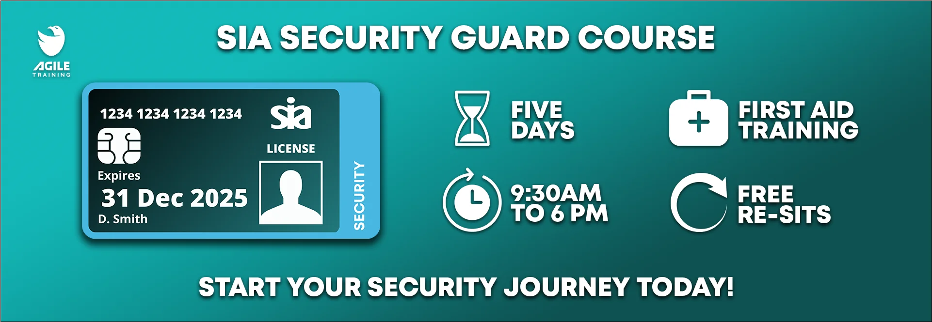 Security guard course slider