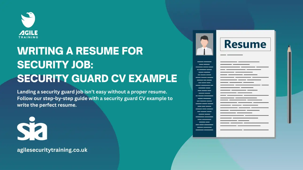 Writing a Resume For Security Job Security Guard CV Example