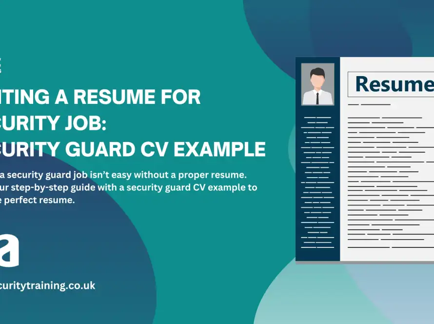 Writing a Resume For Security Job Security Guard CV Example