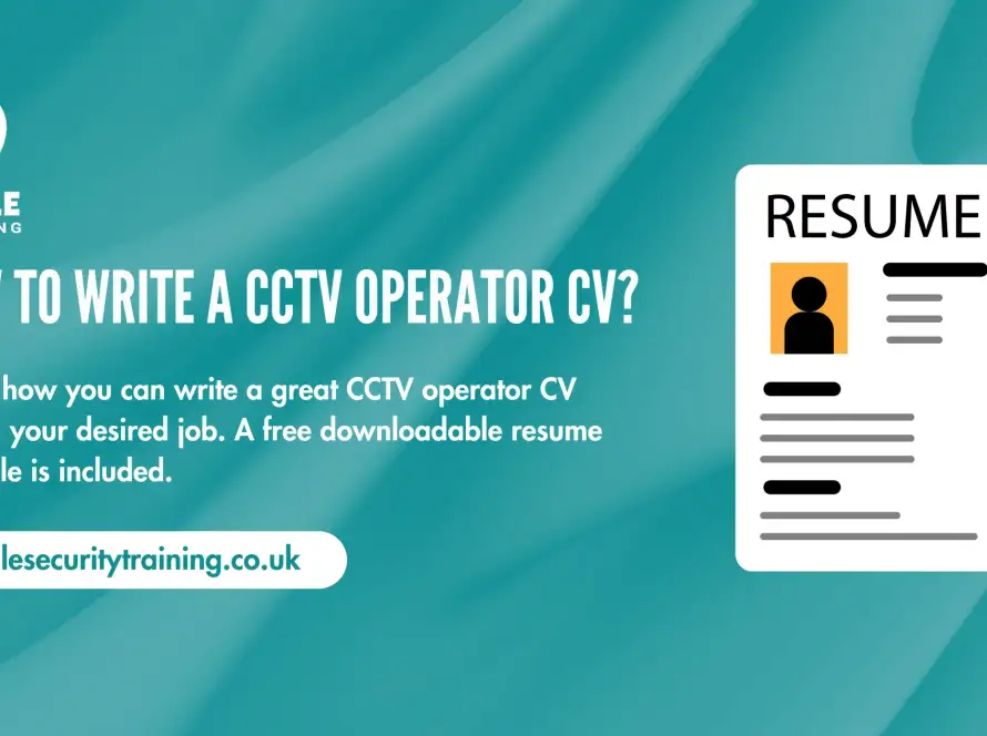 How to write a CCTV operator CV